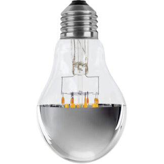 LED Glühlampe Spiegelkopf silber