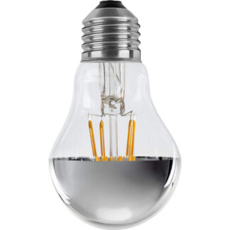 LED Glühlampe Spiegelkopf silber